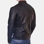 Men’s Black Leather Biker Jacket